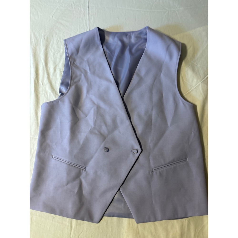 Unbranded Suit Vest Mens 44L Lavender Purple Excellent Double Breasted‎ Formal